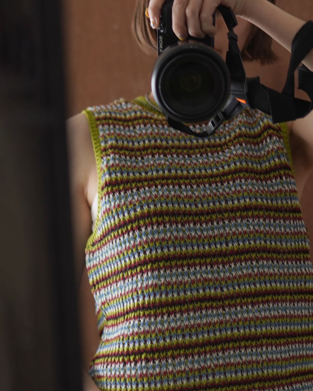 COOHEM コーヘン SUKE BORDER KNIT VEST 透けボーダーニットベスト | Crouka(クローカ)