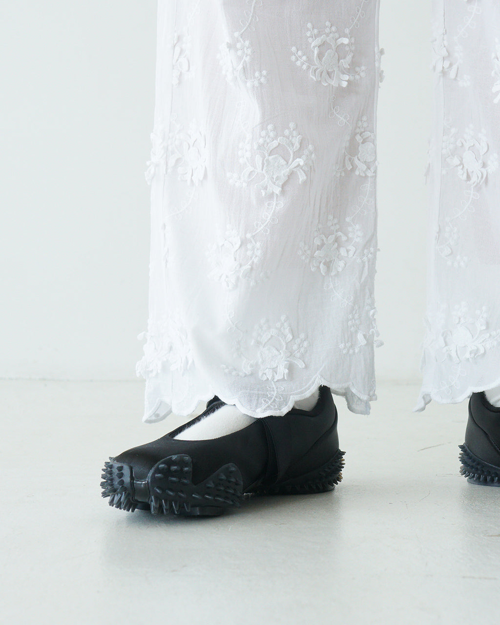 【SALE!20%OFF】シアーコットン 3D エンブロイダリー イージーパンツ sheer cotton 3D embroidery easy pants CC-3531