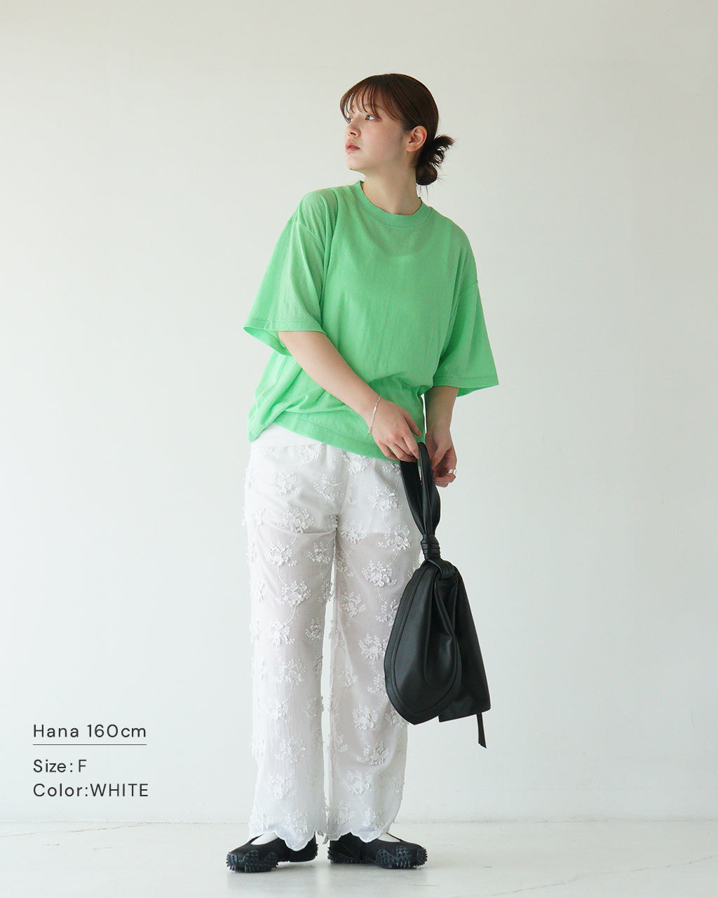 【SALE!20%OFF】シアーコットン 3D エンブロイダリー イージーパンツ sheer cotton 3D embroidery easy pants CC-3531