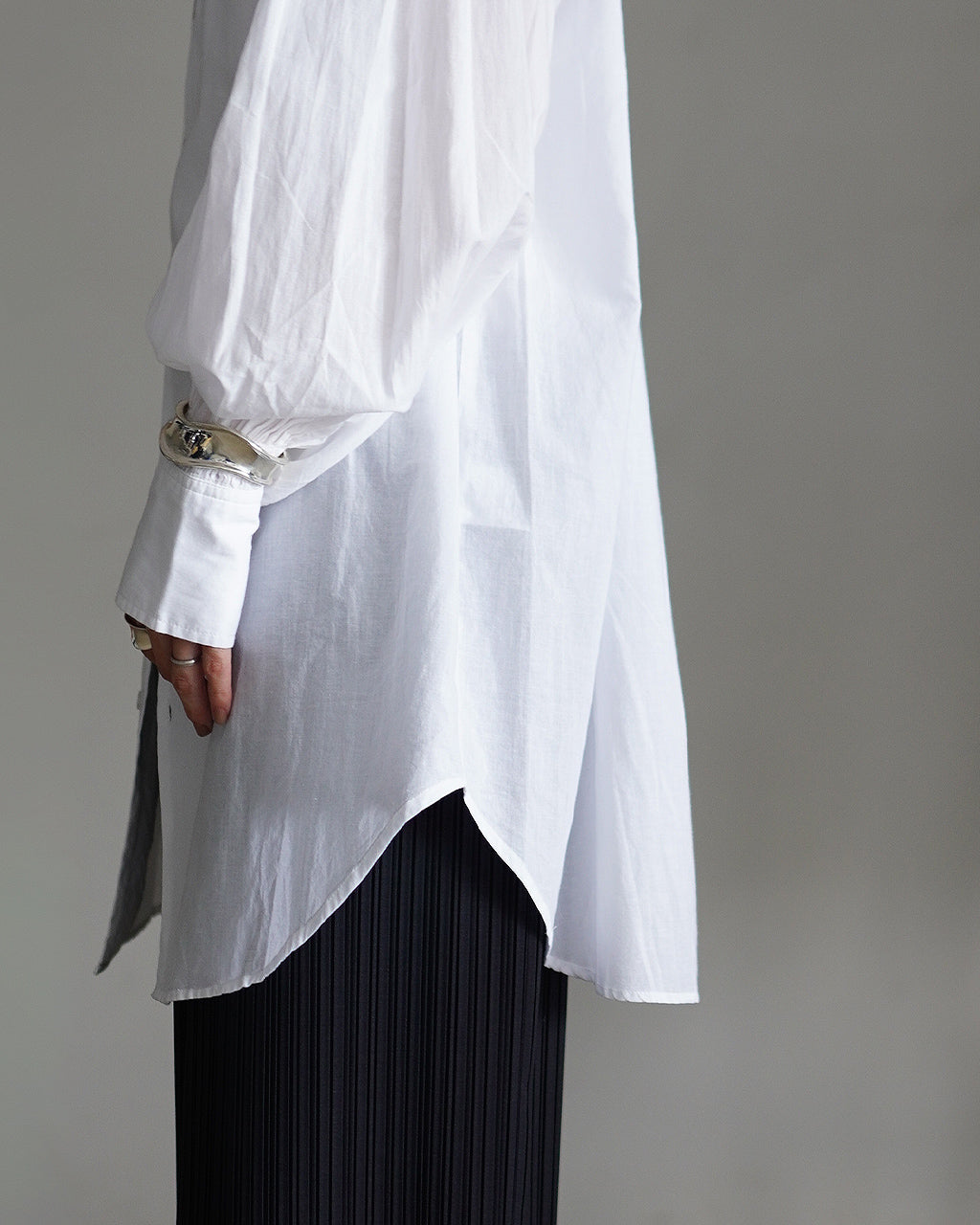 長袖シャツ コットンフリルカラーシャツ ブラウス ボタンダウン シアー cotton frill coller shirts CC-3537 CC-2001