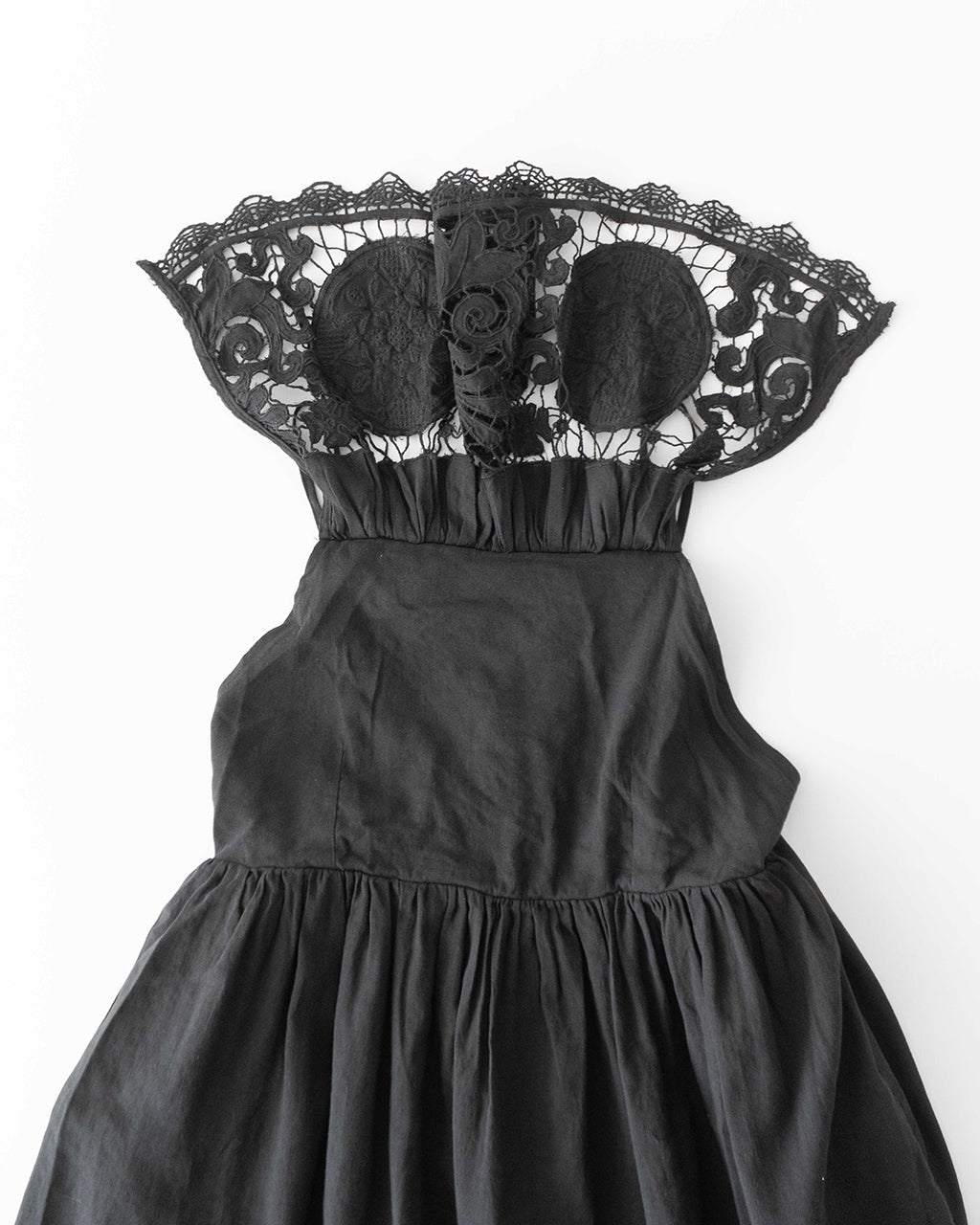 【SALE!20%OFF】キャミワンピース リネンコットン 刺繍 レース linen cotton motif lace cami dress CC-3544