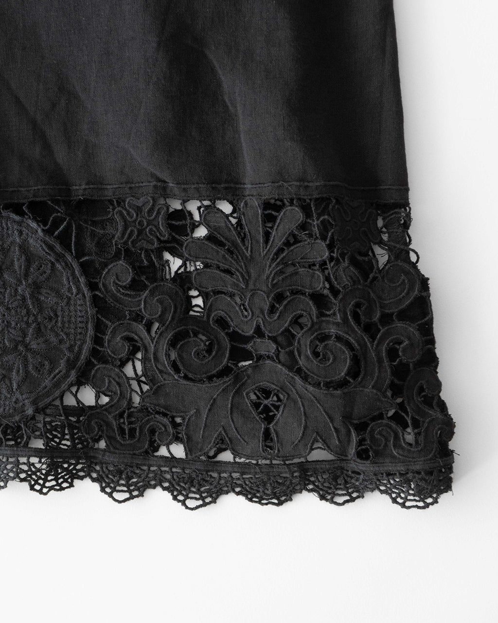 【SALE!20%OFF】キャミワンピース リネンコットン 刺繍 レース linen cotton motif lace cami dress CC-3544