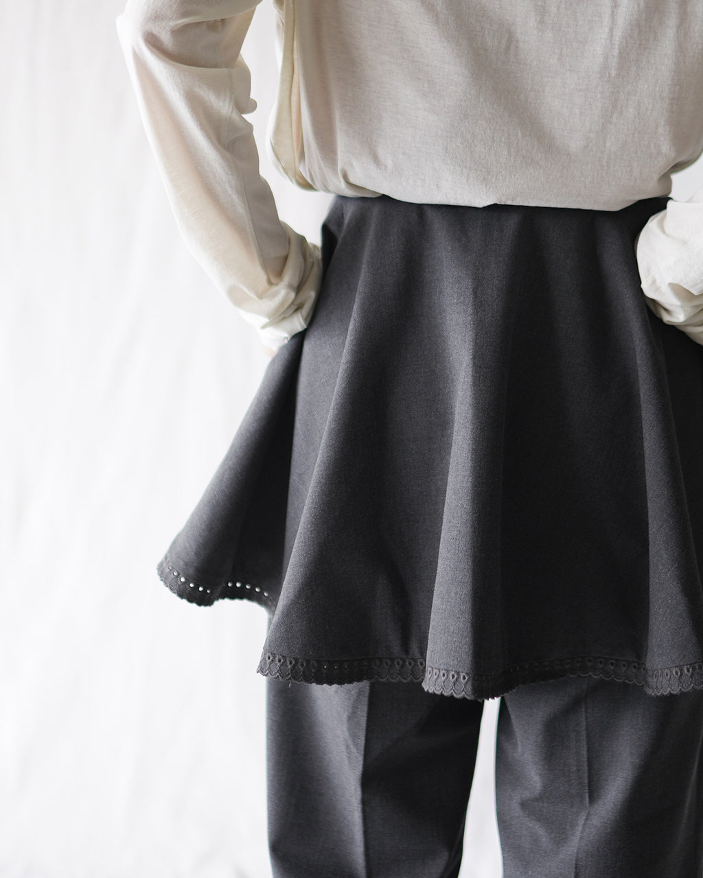 crinkle crinkle crinkle scallop cape set pants CC-4001