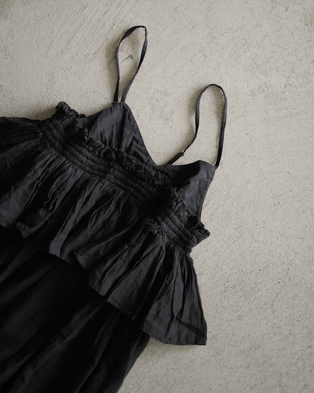 embroidery scallop cami dress CC-4014
