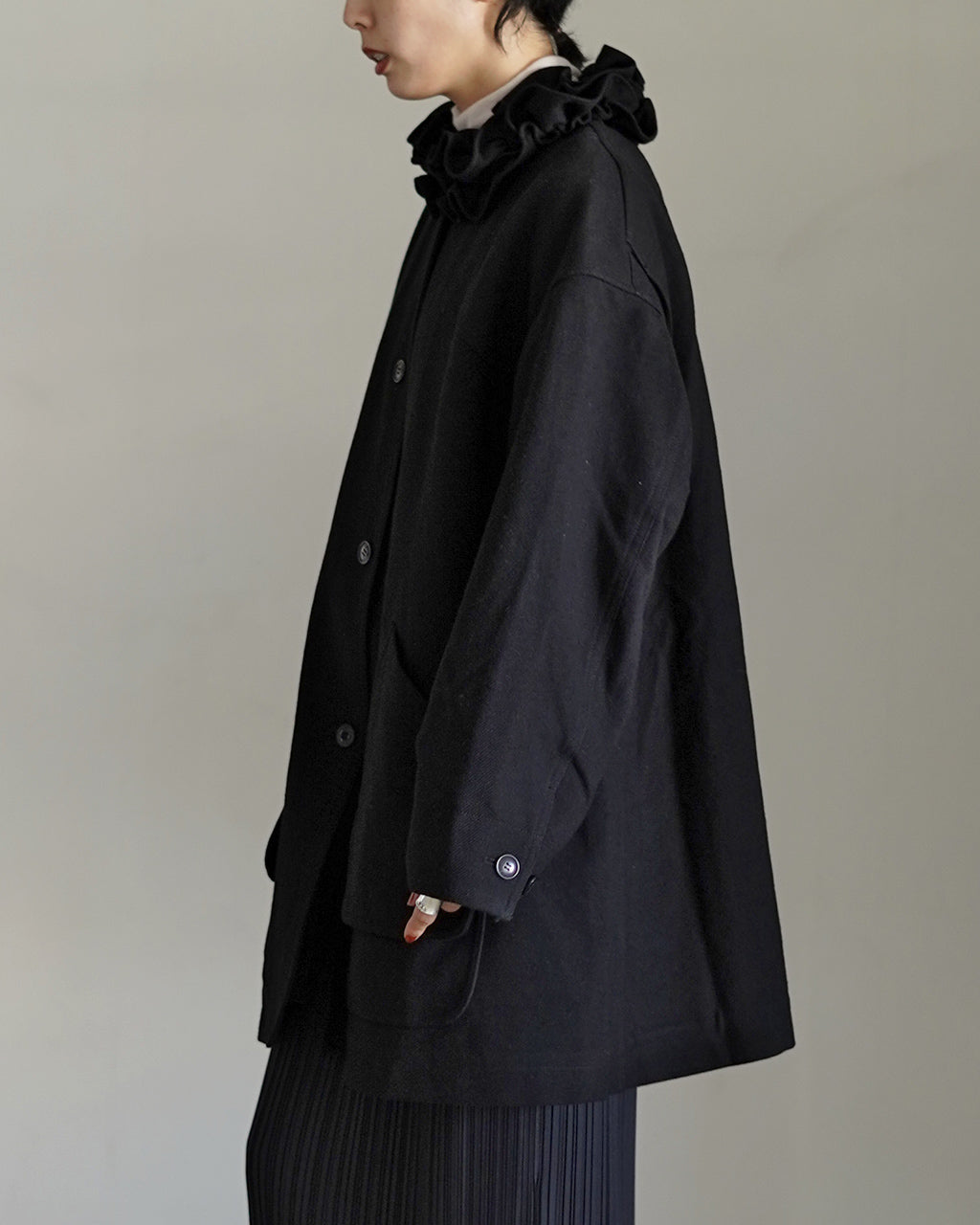 frill collar hunting jacket CC-4019