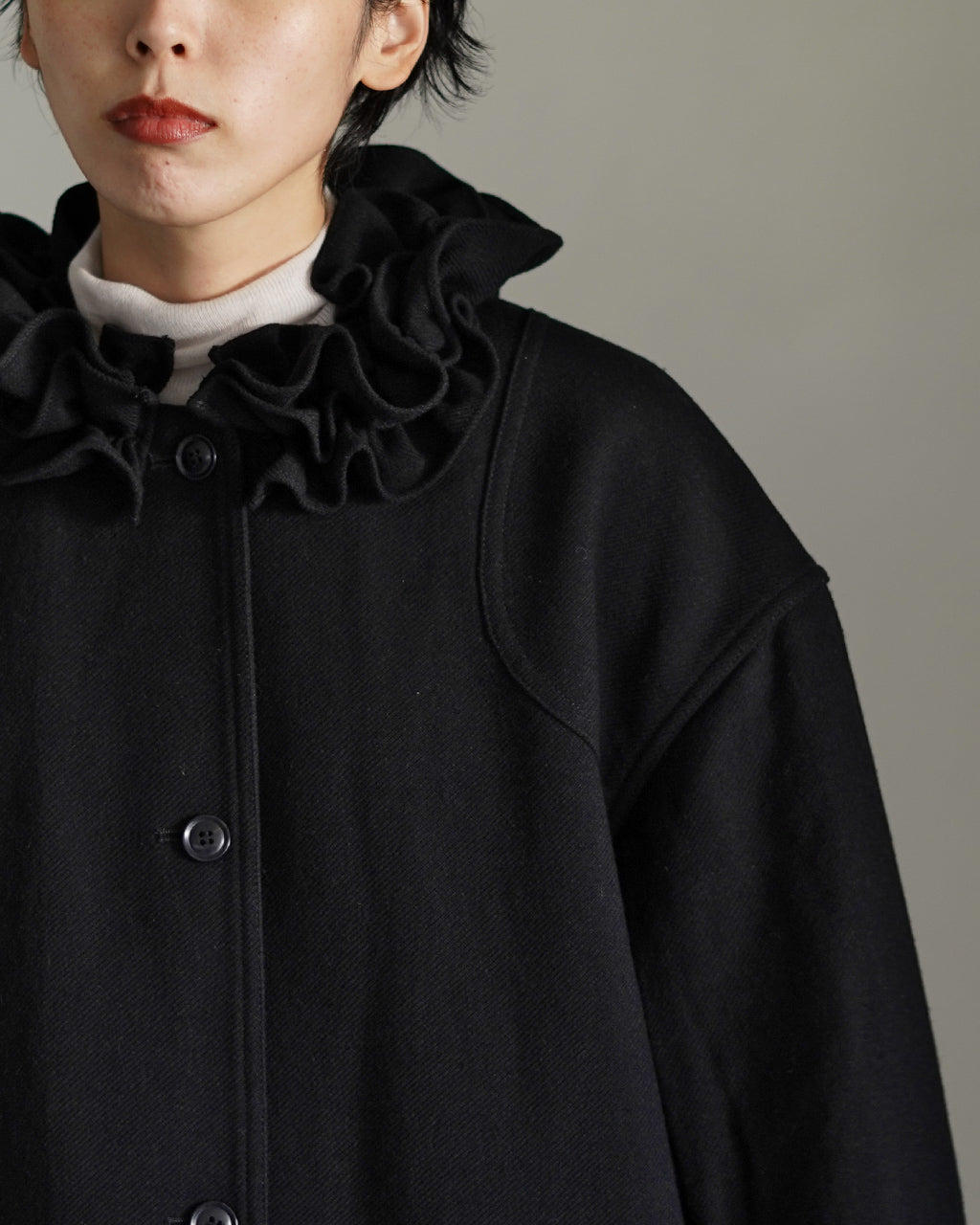 frill collar hunting jacket CC-4019