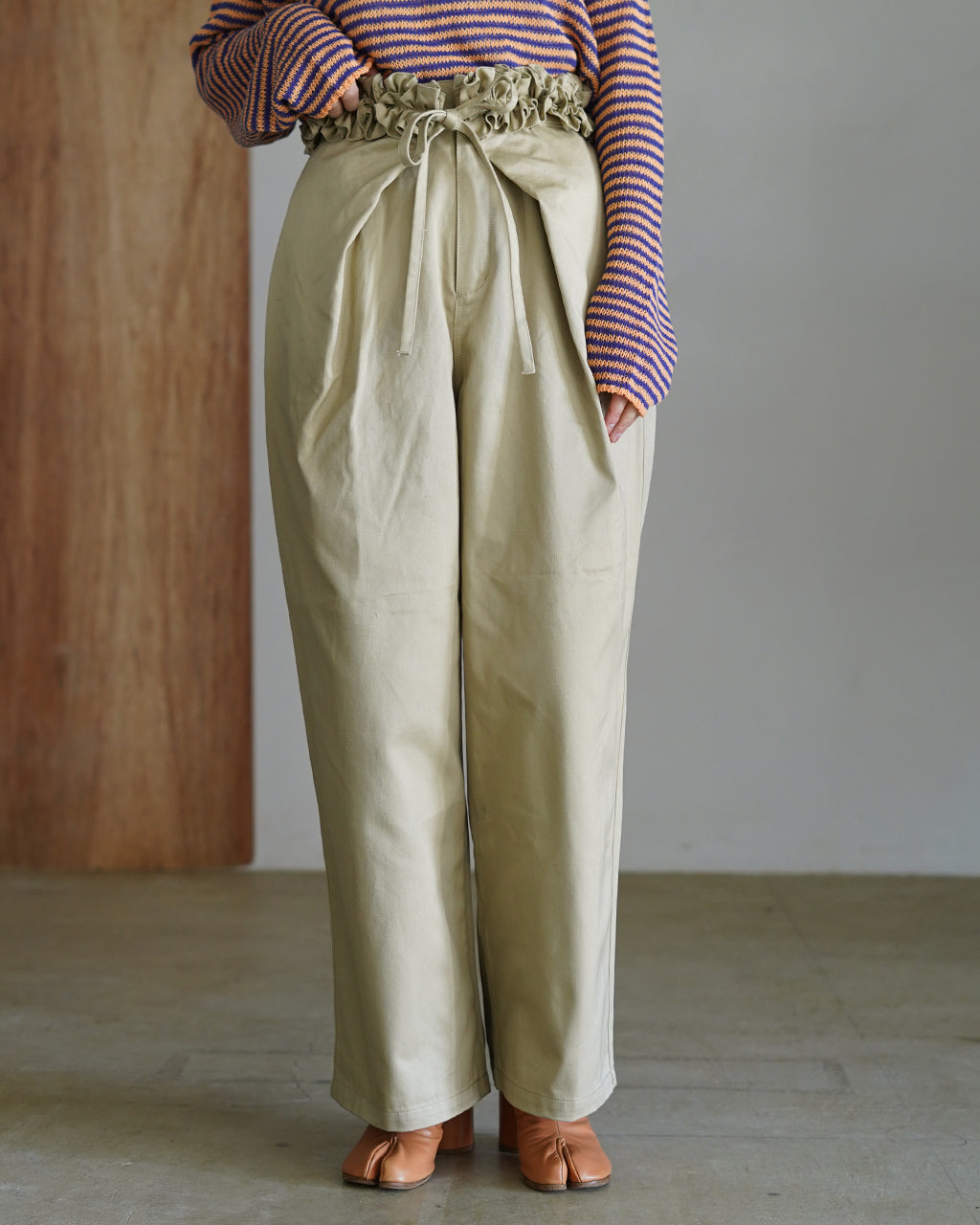 frill belt chino pants CC-4514