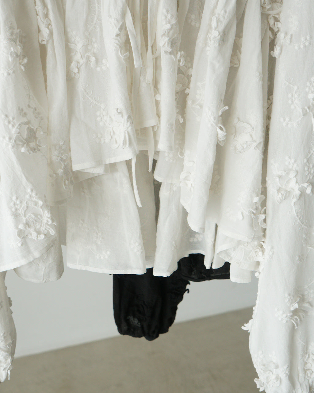 3D embroidery gather bolero CC-4517