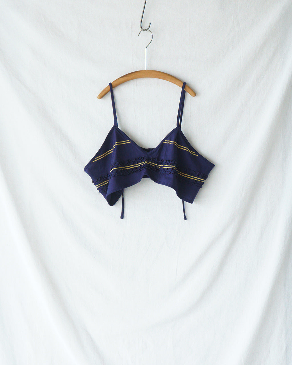 crinkle crinkle crinkle クリンクル クリンクル クリンクル border big bra ボーダー ビッグブラ ネイビー | Crouka(クローカ)