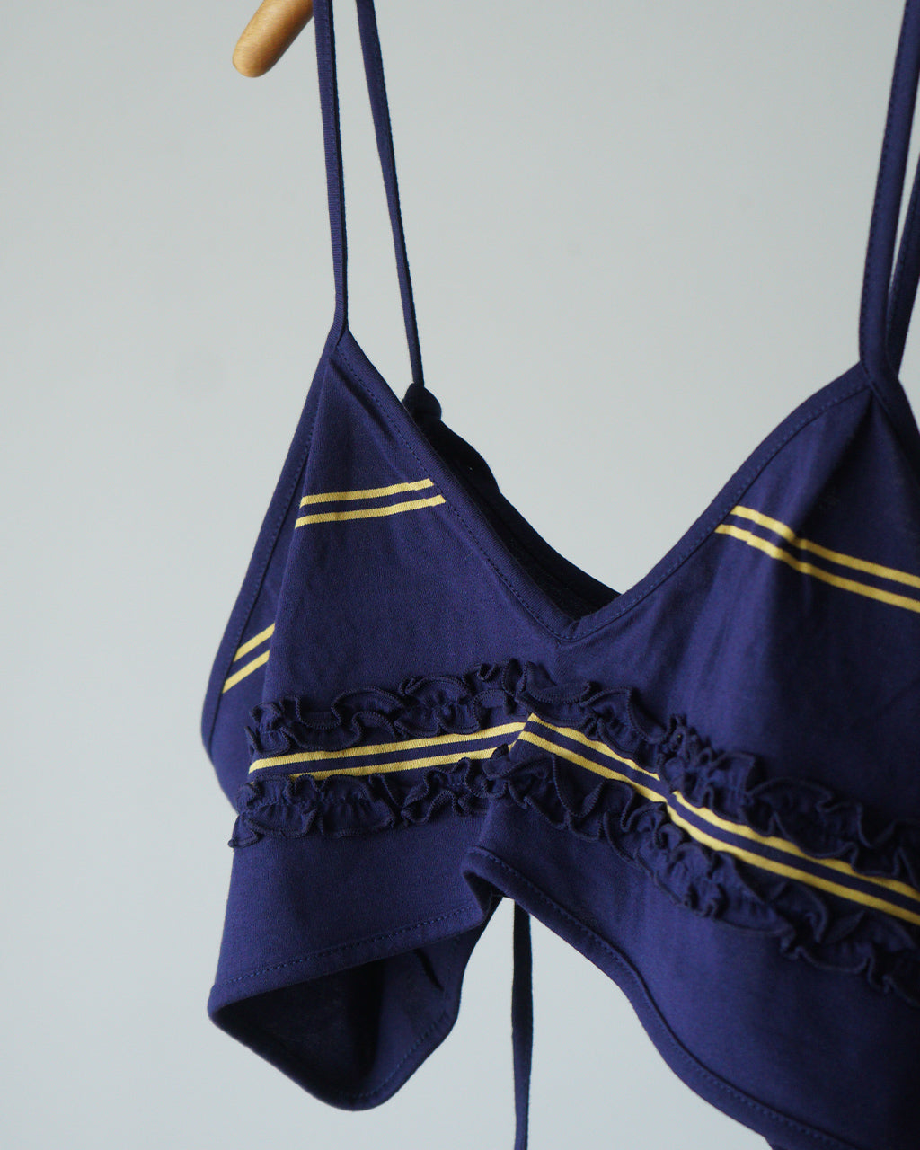 crinkle crinkle crinkle クリンクル クリンクル クリンクル border big bra ボーダー ビッグブラ ネイビー | Crouka(クローカ)