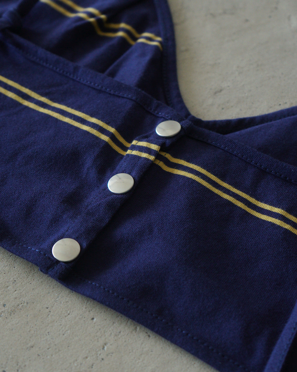 crinkle crinkle crinkle クリンクル クリンクル クリンクル border big bra ボーダー ビッグブラ ネイビー | Crouka(クローカ)