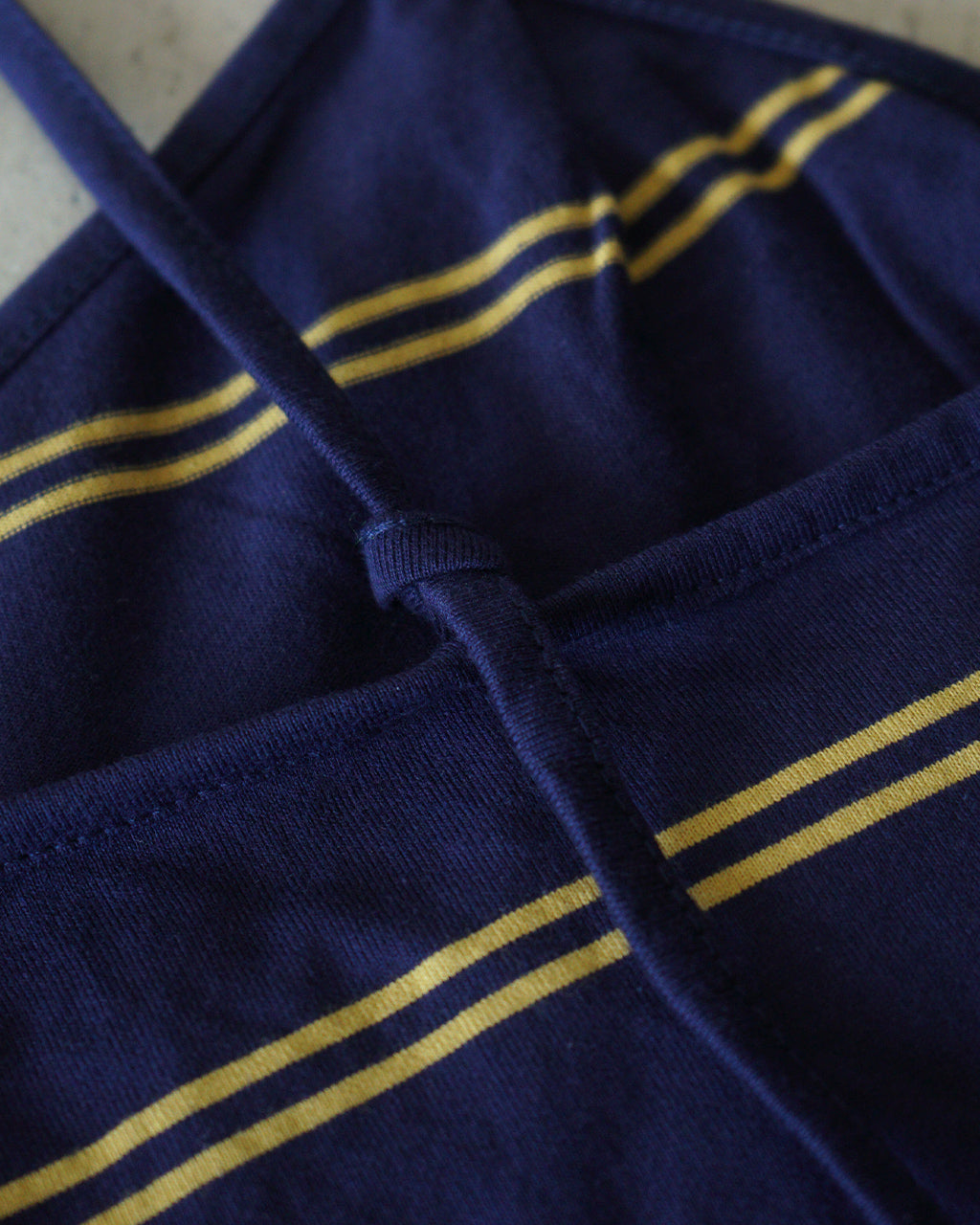 crinkle crinkle crinkle クリンクル クリンクル クリンクル border big bra ボーダー ビッグブラ ネイビー | Crouka(クローカ)