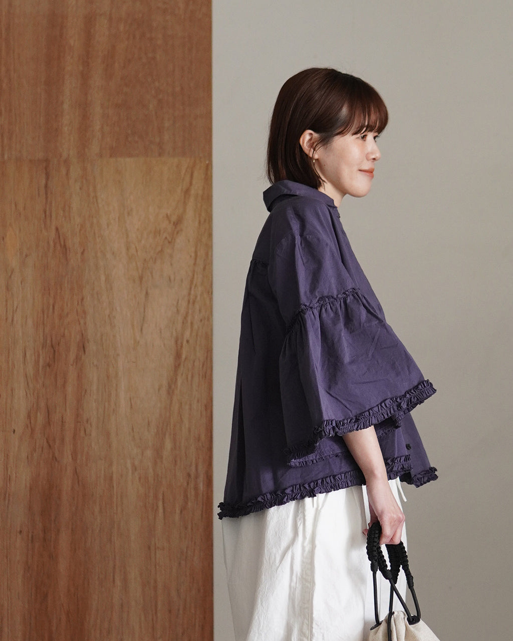 garment dye frill shirts CC-4522