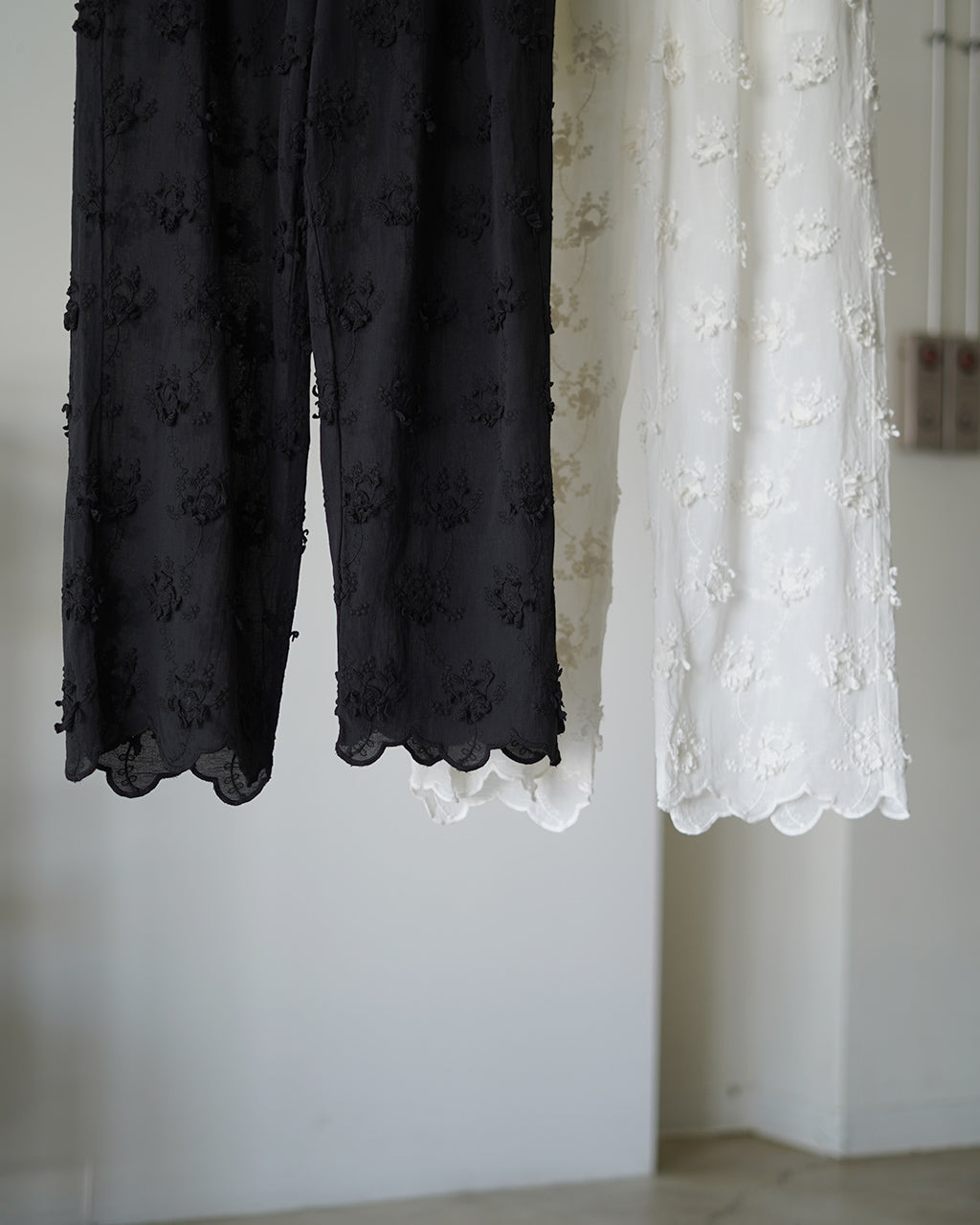 sheer cotton 3D embroidery easy pants CC-4528