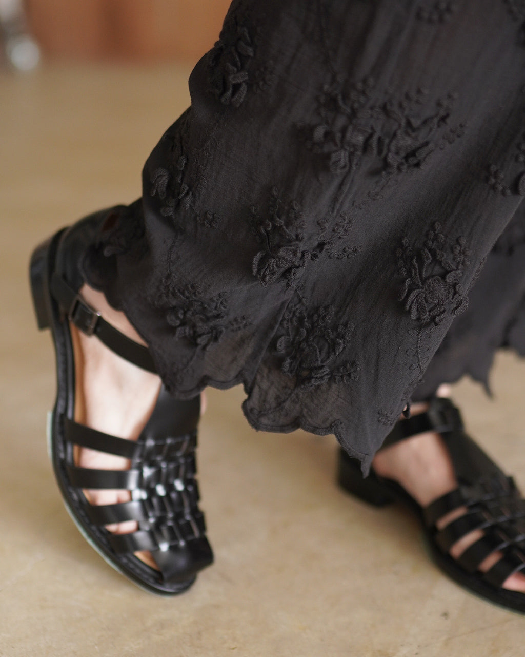 sheer cotton 3D embroidery easy pants CC-4528