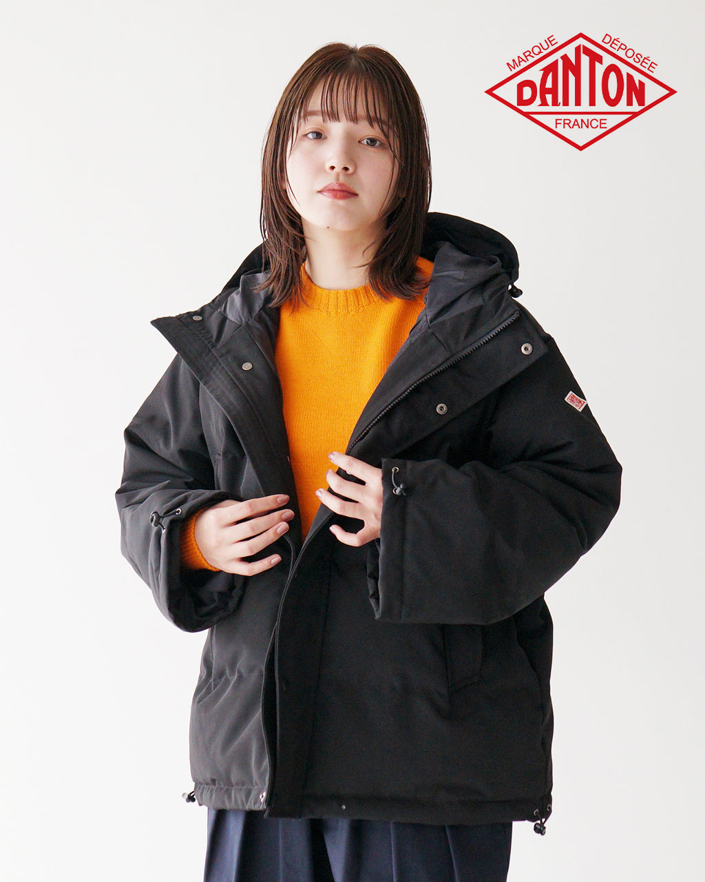 DANTON ダントン ダウン フーデッド ジャケット DOWN HOODED JACKET アウター DT-A0008TET【送料無料】[