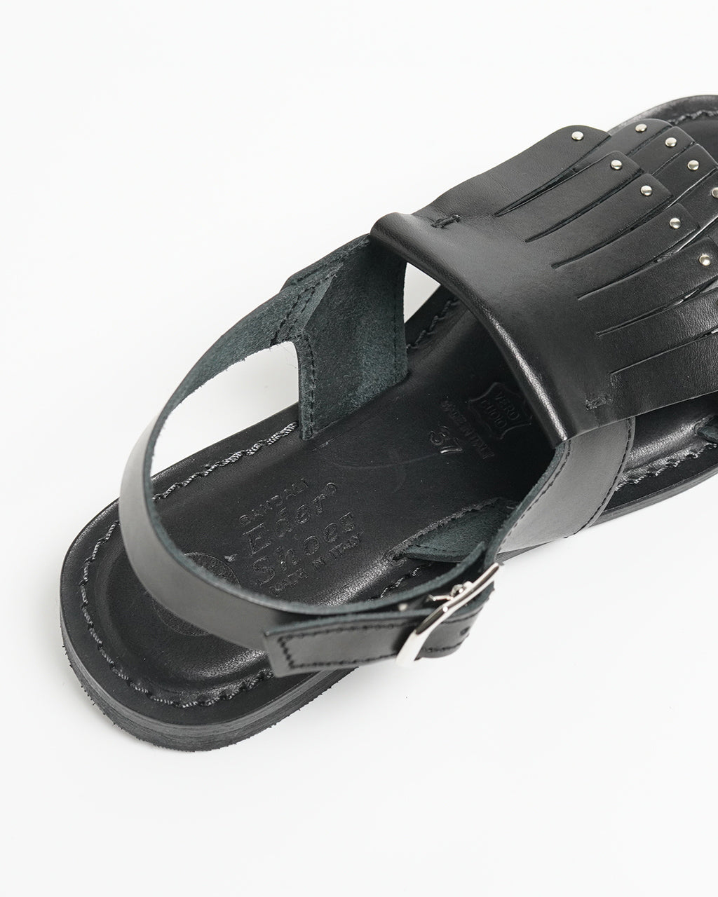 EDER SHOES エダーシューズ キルト サンダル KILT SANDAL レザー フリンジ マットレザー キルトデザイン スタッズ ハンドメイド リゾート 96-EDE-6184【送料無料】