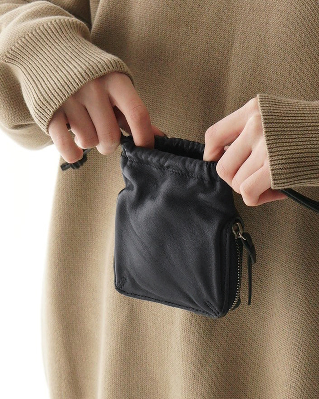 カボ ドローストリング トライフォールド ウォレット drawstring trifold wallet 財布 巾着 B01LHWL-71LD