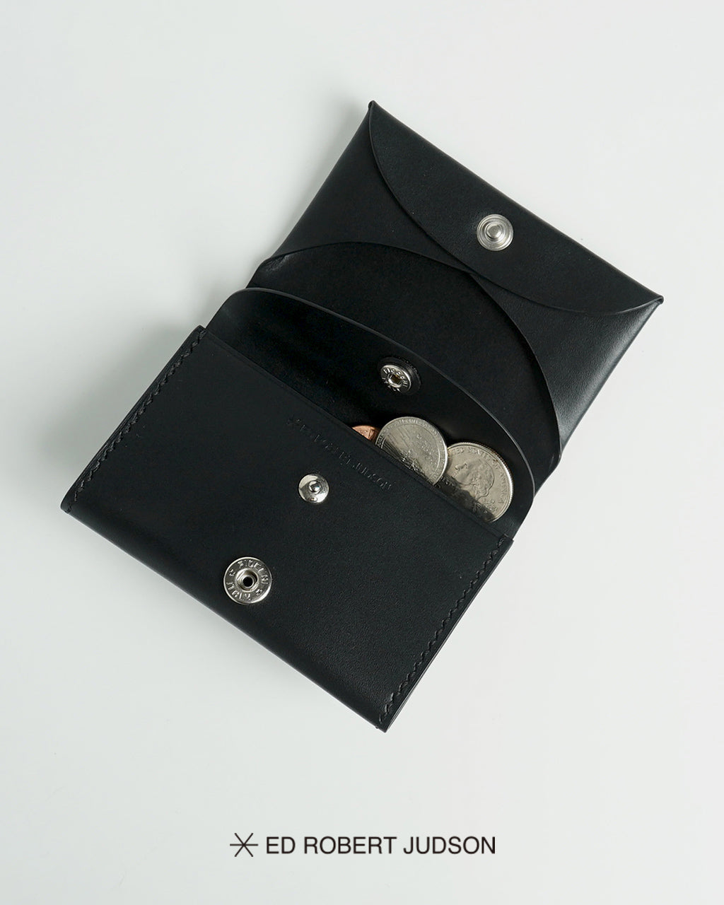 ED ROBERT JUDSON 에드로버트 자드슨 카드&코인 케이스 CARD&COIN CASE THIN 가죽 이중 축 미니 지갑 지갑 B01SCCD-15 L【무료우송】
