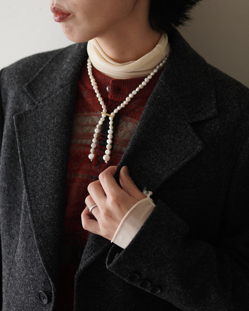 PEARL NECKLACE EO-170 55cm