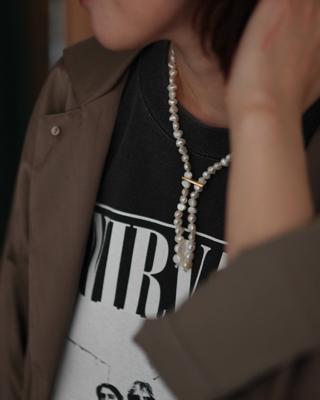PEARL NECKLACE EO-170 55cm