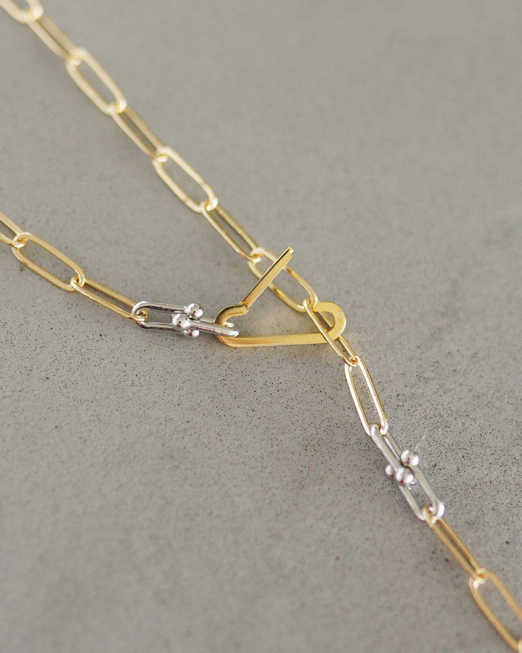 PC chain lariat necklace EO24AW-19