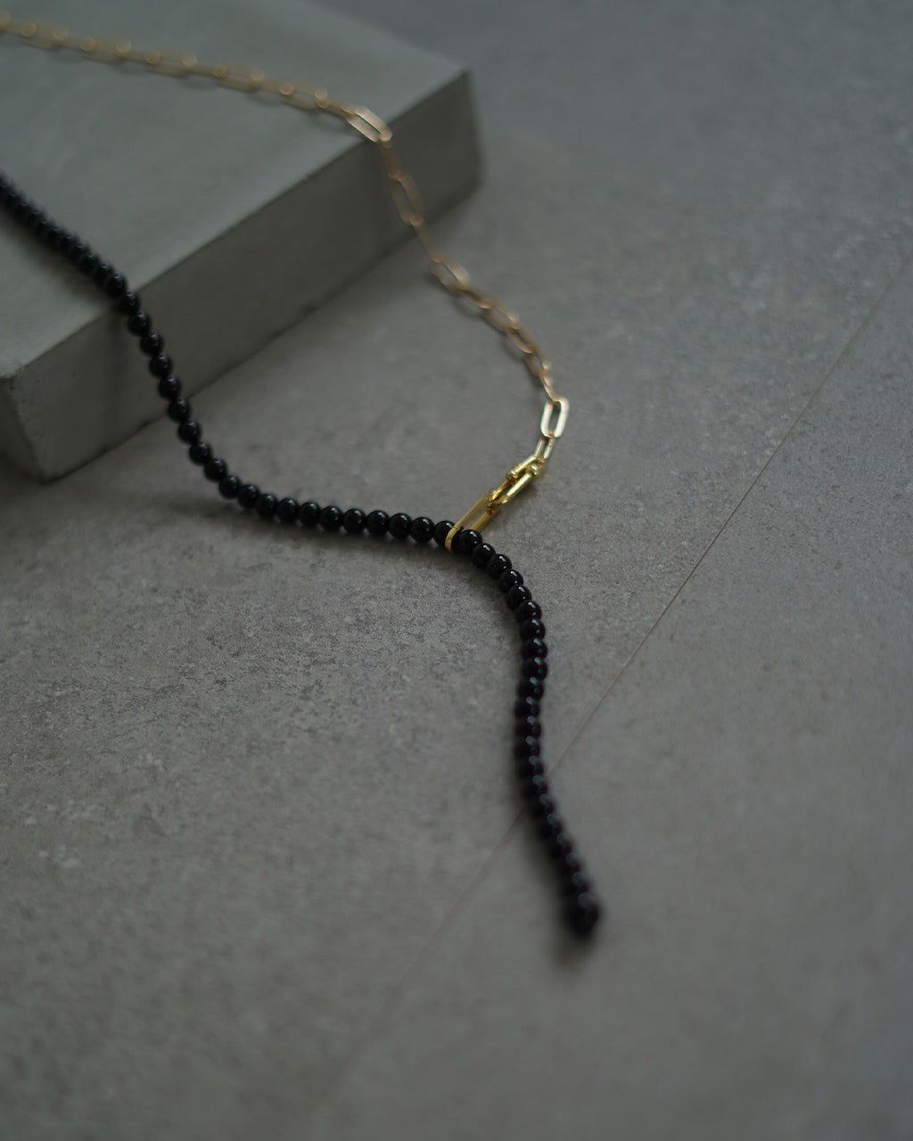 Onyx Mix Chain Necklace EO26AW-35