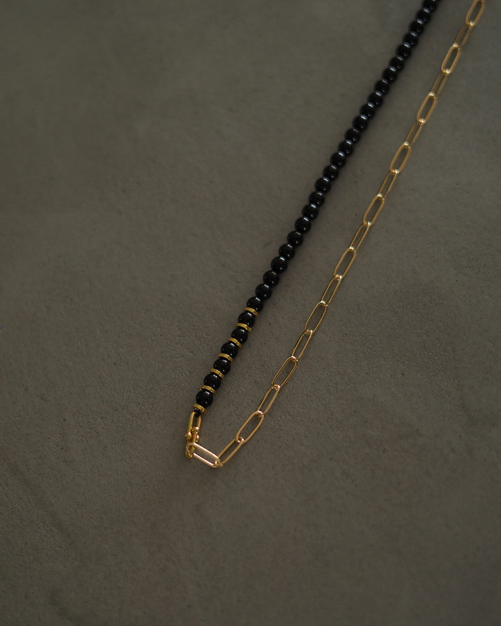 Onyx Mix Chain Necklace EO26AW-35