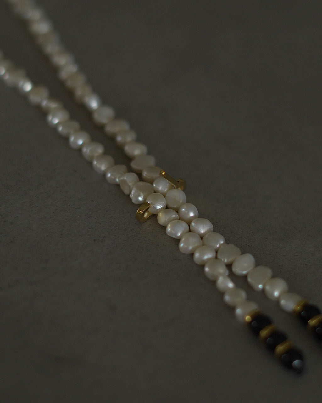 Pearl Onyx Necklace EO26AW-47