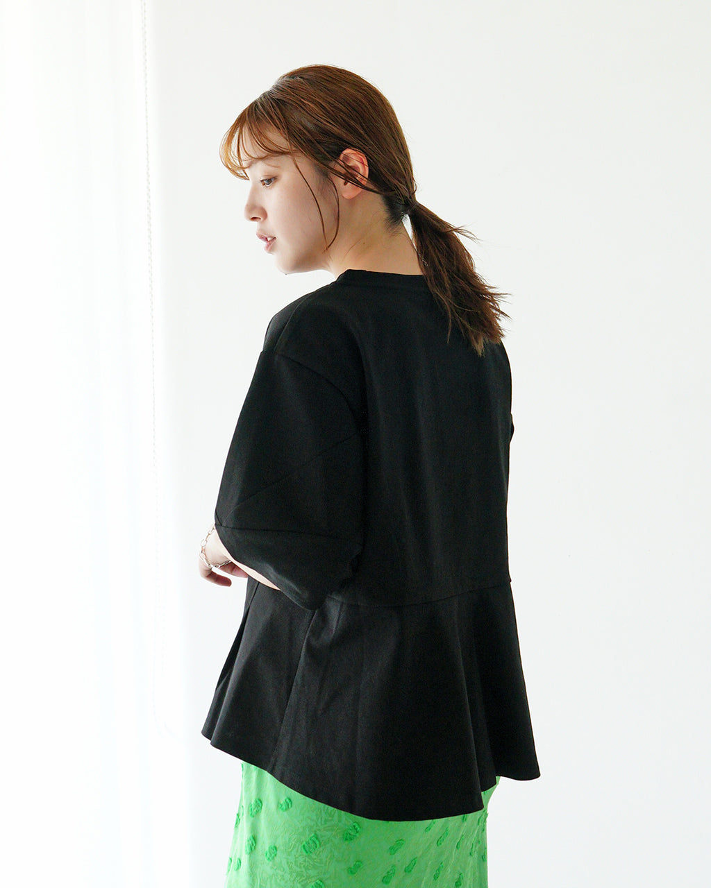 【SALE!40%OFF】ESPEYRAC エスペラック ランタンスリーブ フレアトップス Tシャツ T-SHIRT 半袖 カットソー 7511013