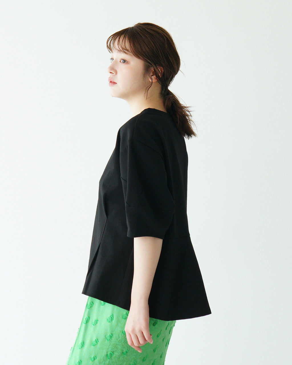 【SALE!40%OFF】ESPEYRAC エスペラック ランタンスリーブ フレアトップス Tシャツ T-SHIRT 半袖 カットソー 7511013