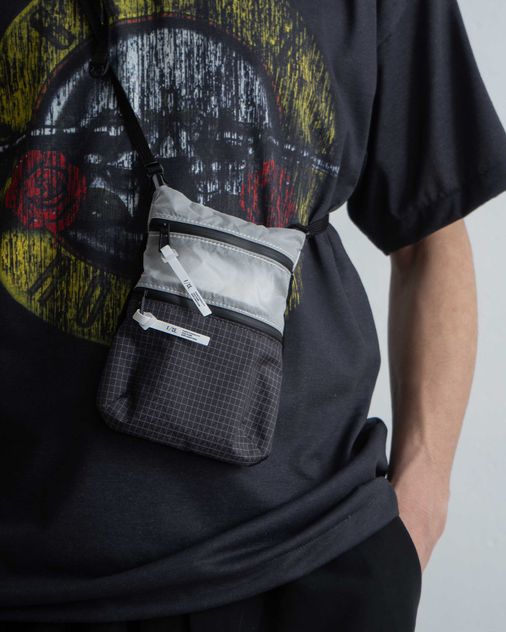 【SALE!30%OFF】縦型 ミニポシェット サコッシュ CORDURA SIL NYLON PORTRAIT コーデュラ シル ナイロン ポートレート ショルダーバッグ 鞄 CORDURA66 FCR34251B0002