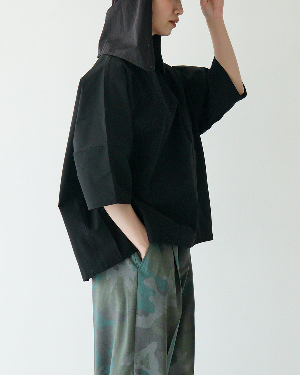 【SALE!30%OFF】半袖Tシャツ オーバーサイズ UPF 50+ 接触冷感 ナイロン ドライタッチ 水陸両用 AMPHIBIOUS T-SHIRT FPA01251U0001