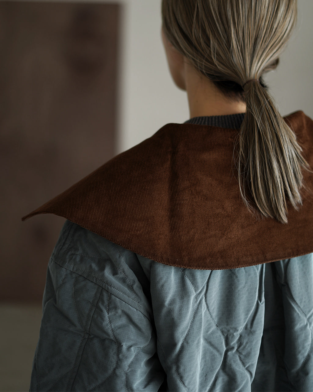 F/CE. QUILTED JACKET WITH DETACHABLE COLLAR