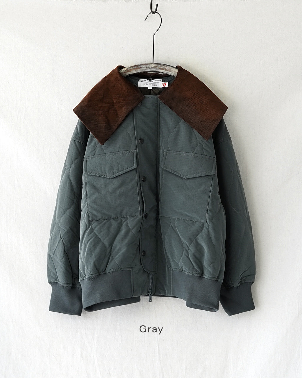 F/CE. QUILTED JACKET WITH DETACHABLE COLLAR