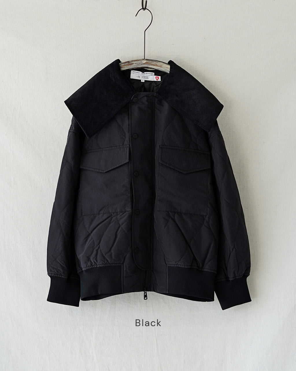 F/CE. QUILTED JACKET WITH DETACHABLE COLLAR