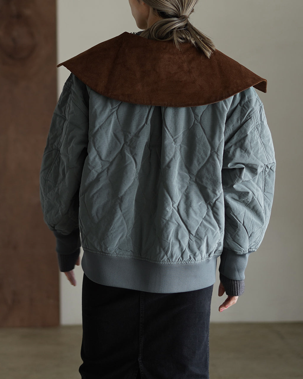 F/CE. QUILTED JACKET WITH DETACHABLE COLLAR