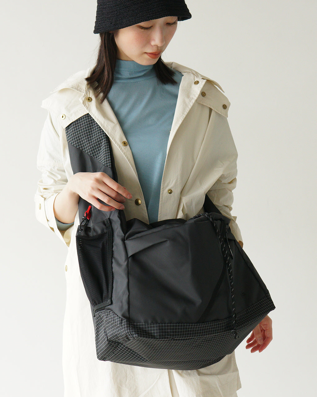【SALE!30%OFF】2WAY ショルダーバッグ バッグ カバン FUROSHIKI 2WAY SHOULDER FRG36251B0001 軽量 耐水性 大容量 旅行 風呂敷風