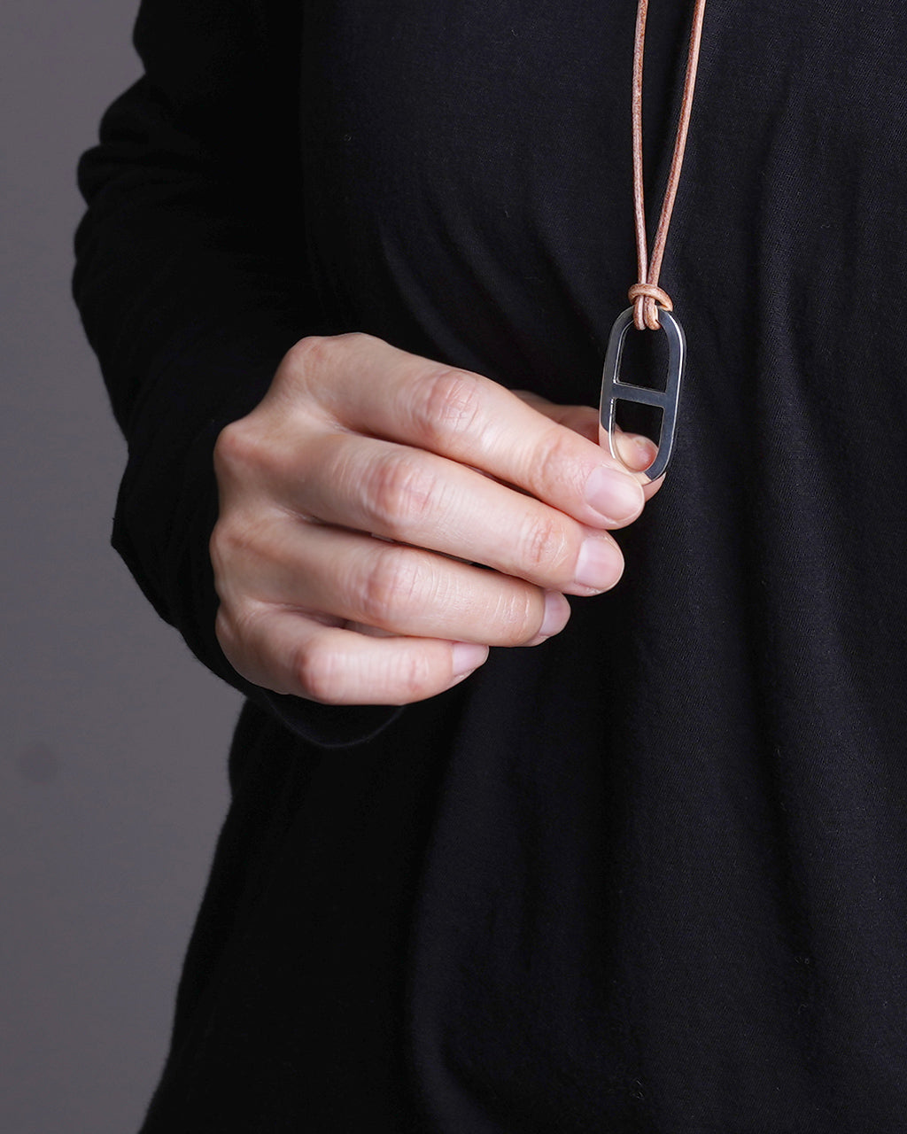 アンカー レザー ネックレス ANCHER LEATHER NECKLACE(SMALL) シルバー925 アクセサリー 22AW005