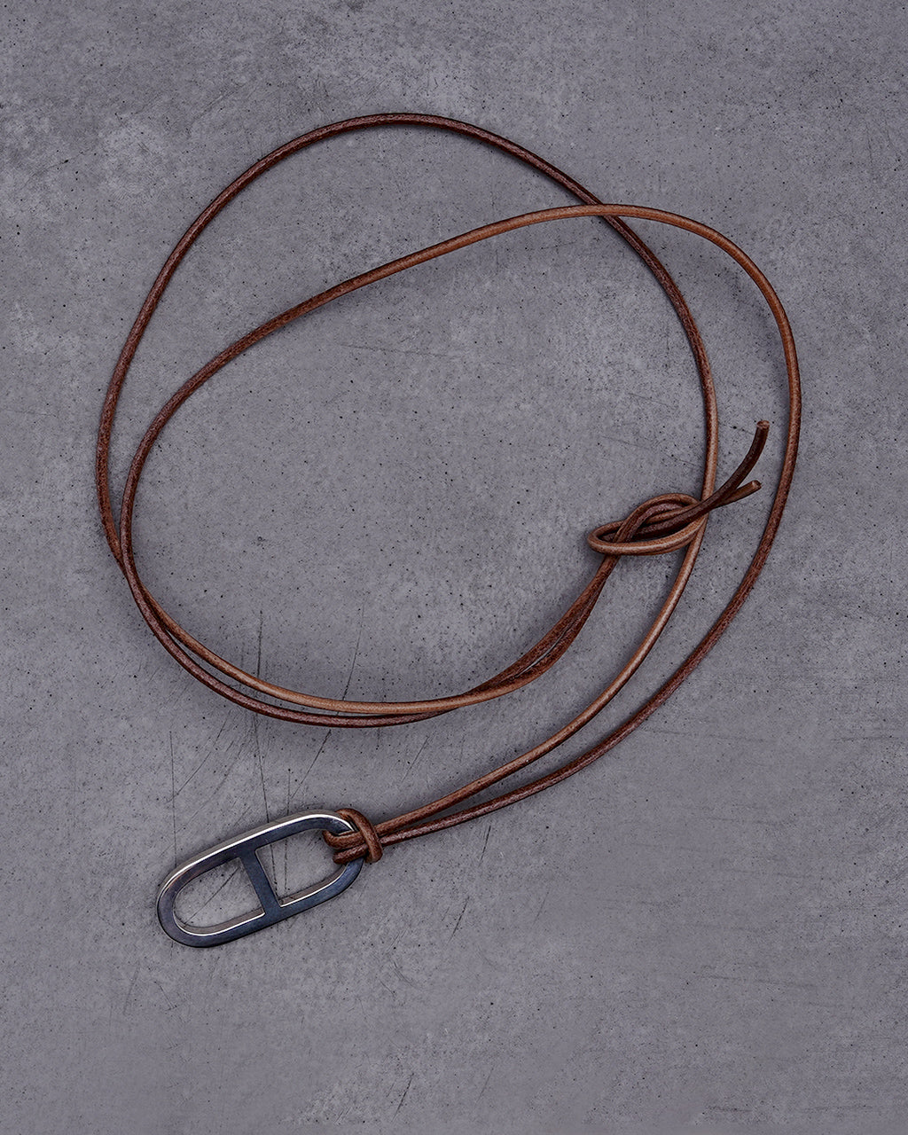 アンカー レザー ネックレス ANCHER LEATHER NECKLACE(SMALL) シルバー925 アクセサリー 22AW005
