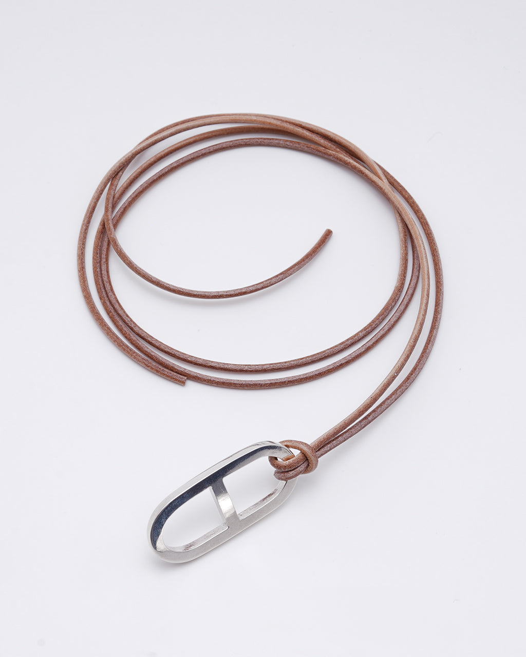 アンカー レザー ネックレス ANCHER LEATHER NECKLACE(SMALL) シルバー925 アクセサリー 22AW005
