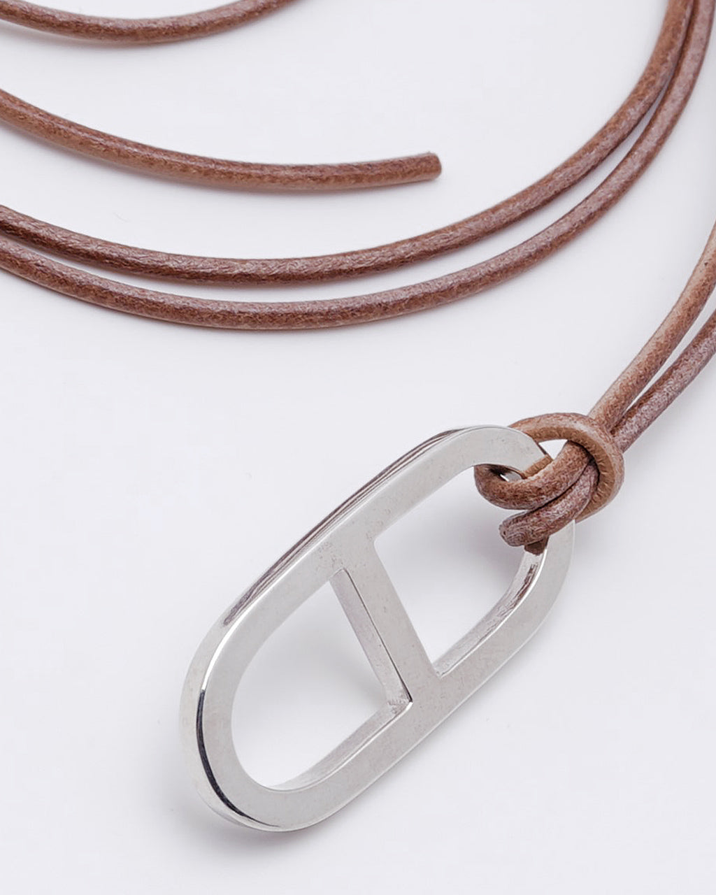 アンカー レザー ネックレス ANCHER LEATHER NECKLACE(SMALL) シルバー925 アクセサリー 22AW005