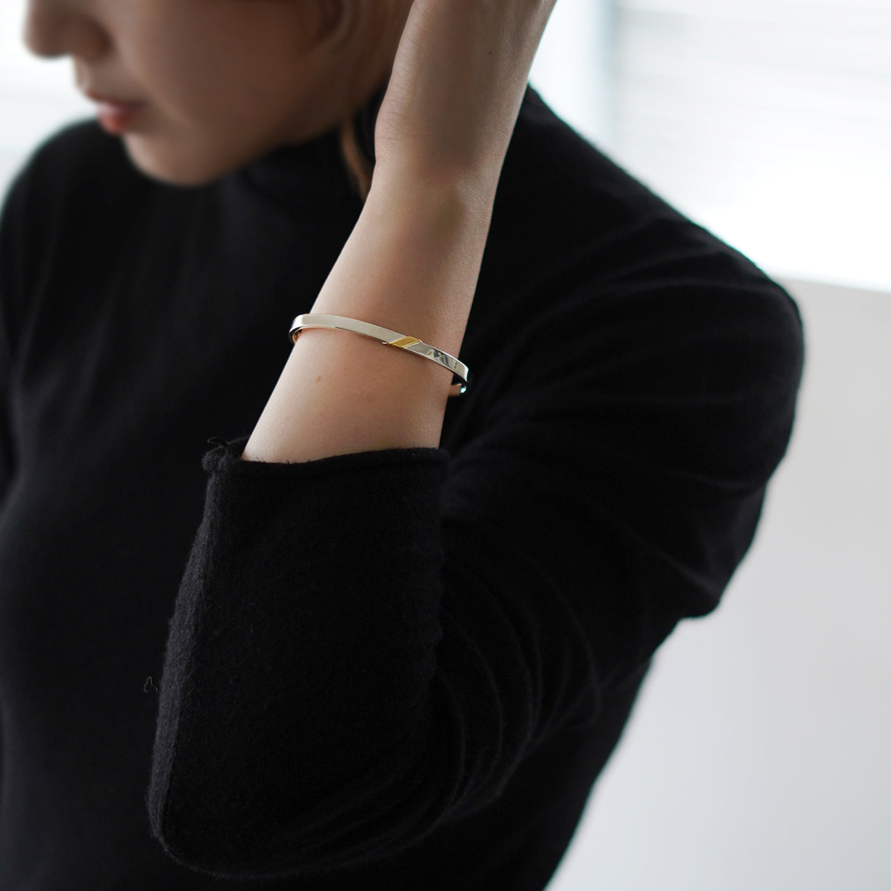 Garden of Eden ガーデンオブエデン バーメイル スラッシュ バングル vermeil slash bangle (S) シルバー925 9K ゴールド 23AW001【送料無料】
