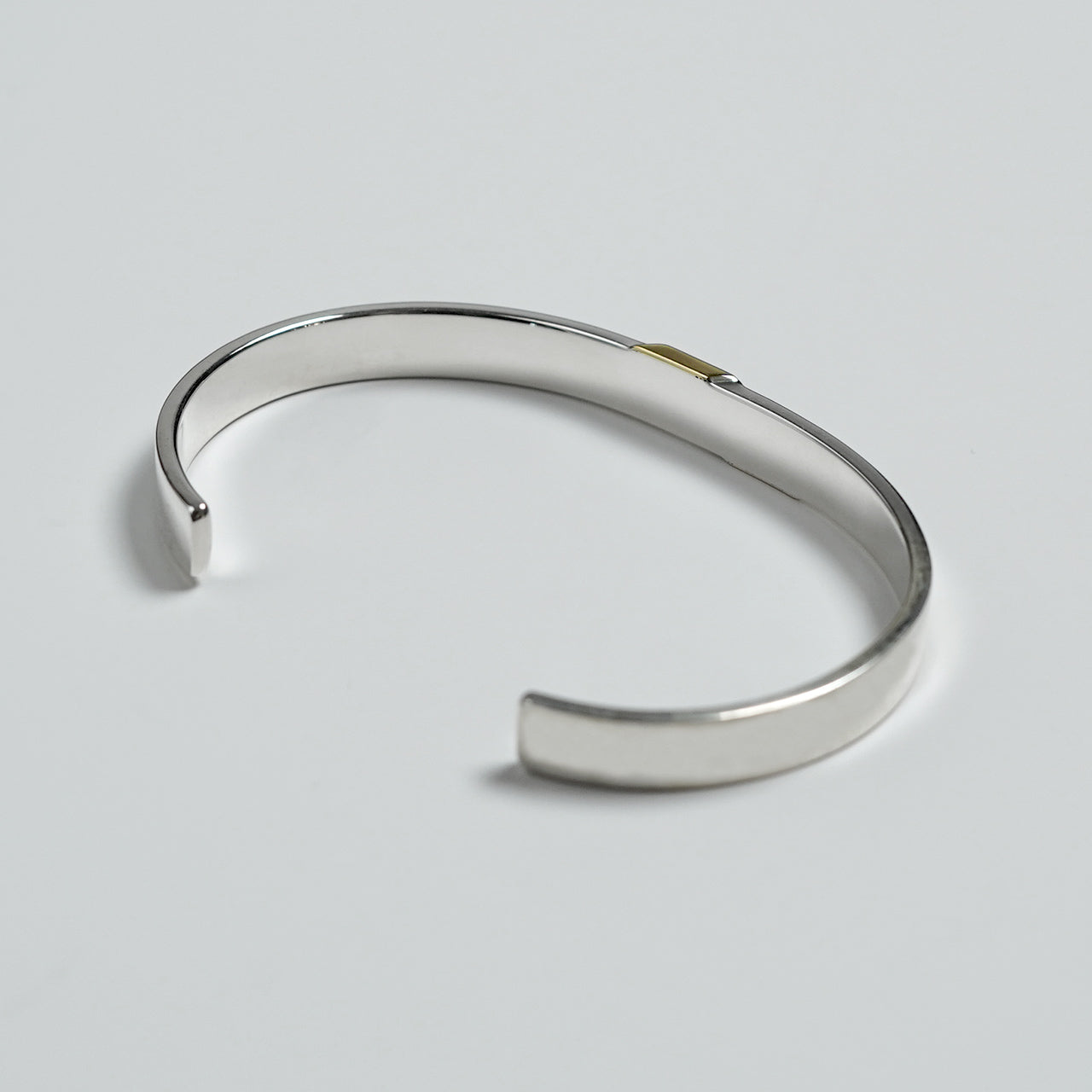 バーメイル スラッシュ バングル vermeil slash bangle (L) シルバー925 9K ゴールド 23AW003
