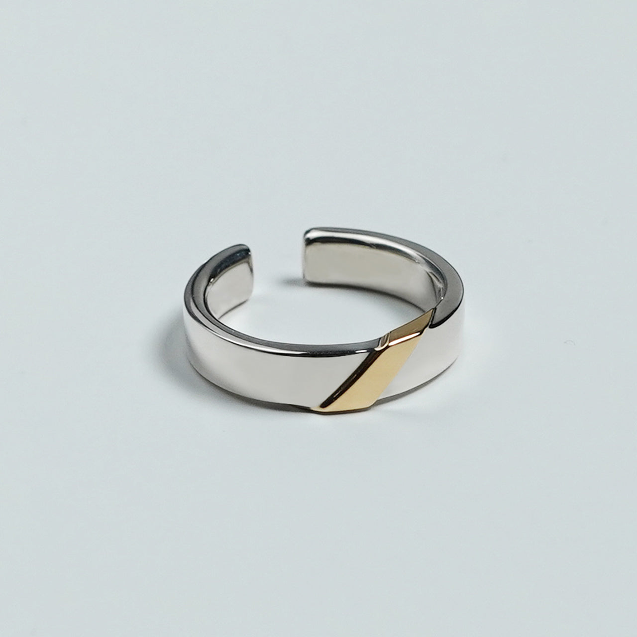 バーメイル スラッシュ リング vermeil slash ring (S) シルバー925 9K ゴールド 23AW005