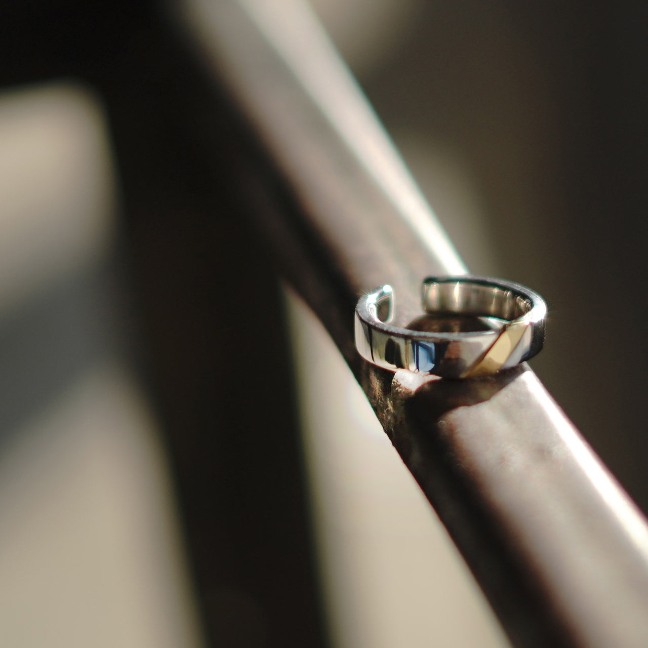 バーメイル スラッシュ リング vermeil slash ring (S) シルバー925 9K ゴールド 23AW005