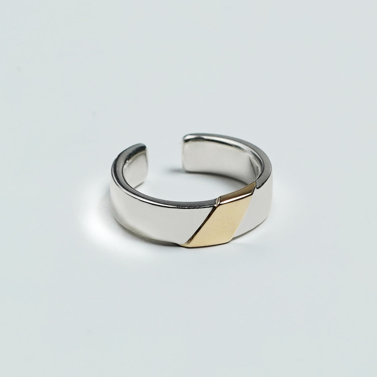 バーメイル スラッシュ リング vermeil slash ring (M) シルバー925 9K ゴールド 23AW006