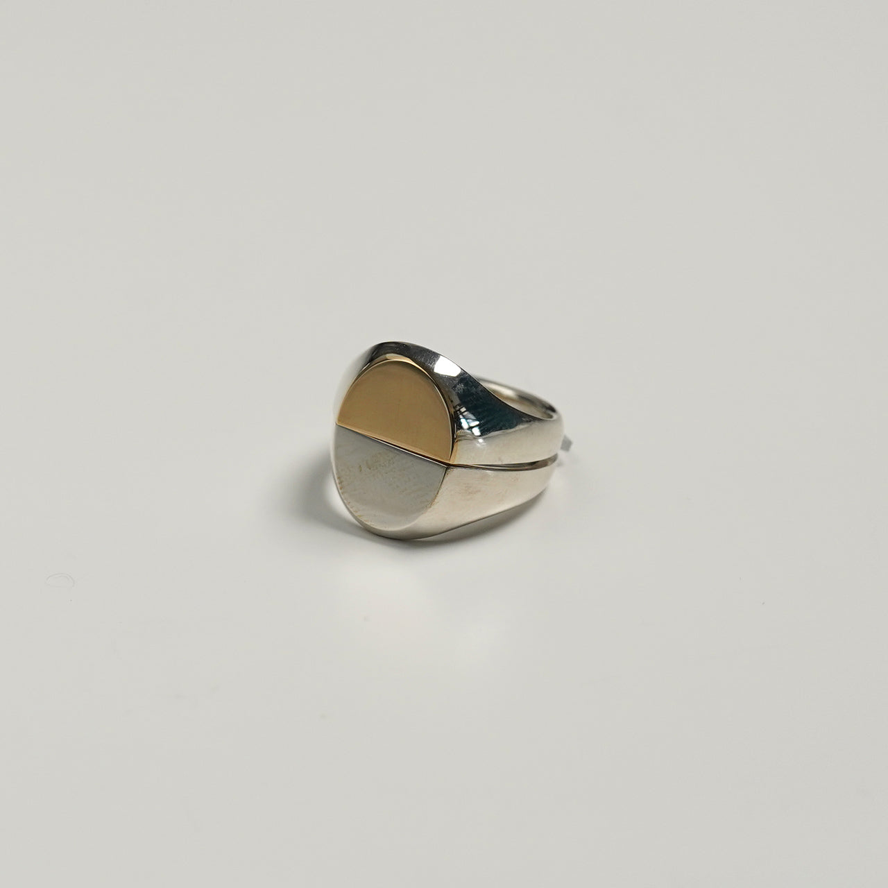 シグネット ブレイク リング signet break ring SV&18k (L) シルバー925 18K ゴールド 23AW018
