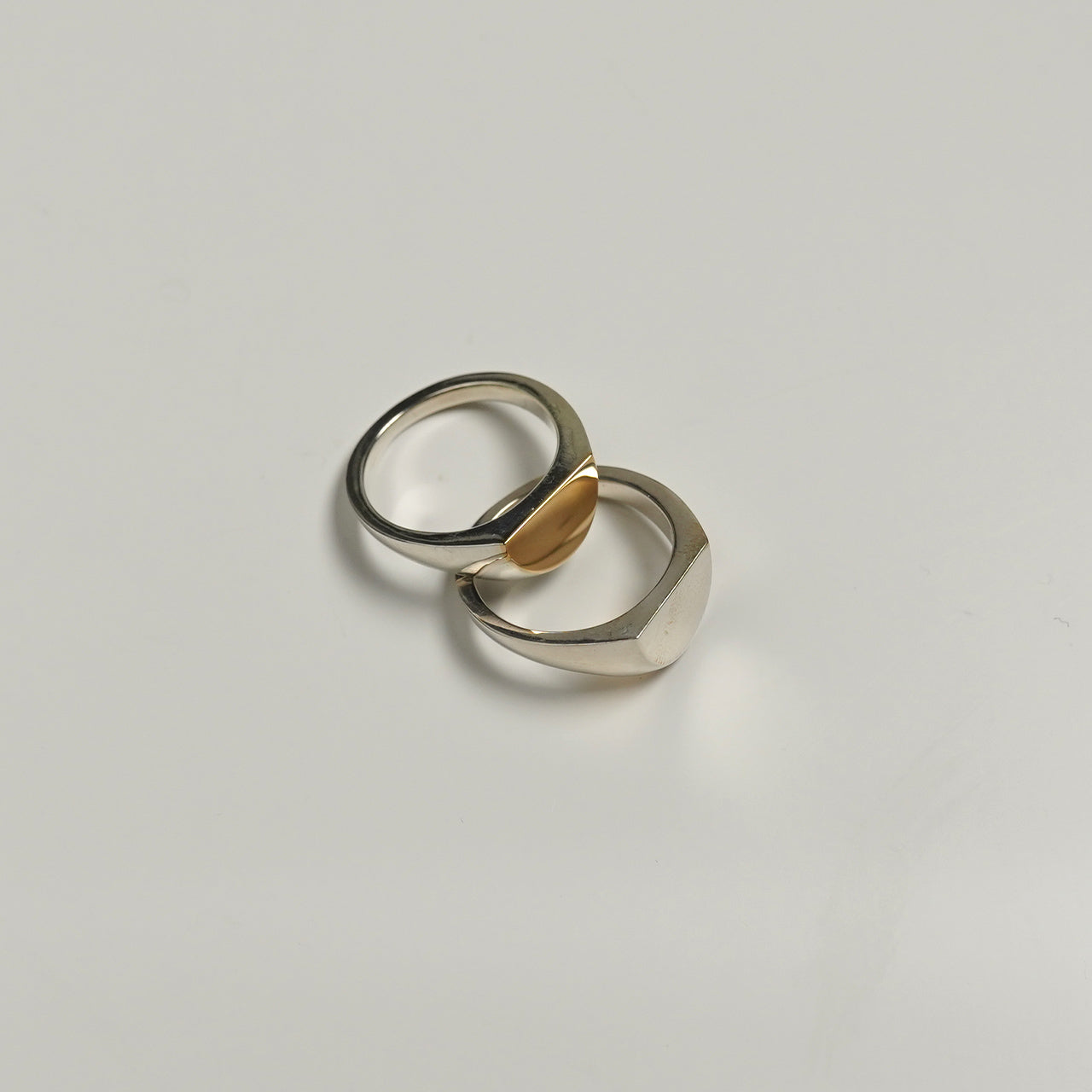シグネット ブレイク リング signet break ring SV&18k (L) シルバー925 18K ゴールド 23AW018