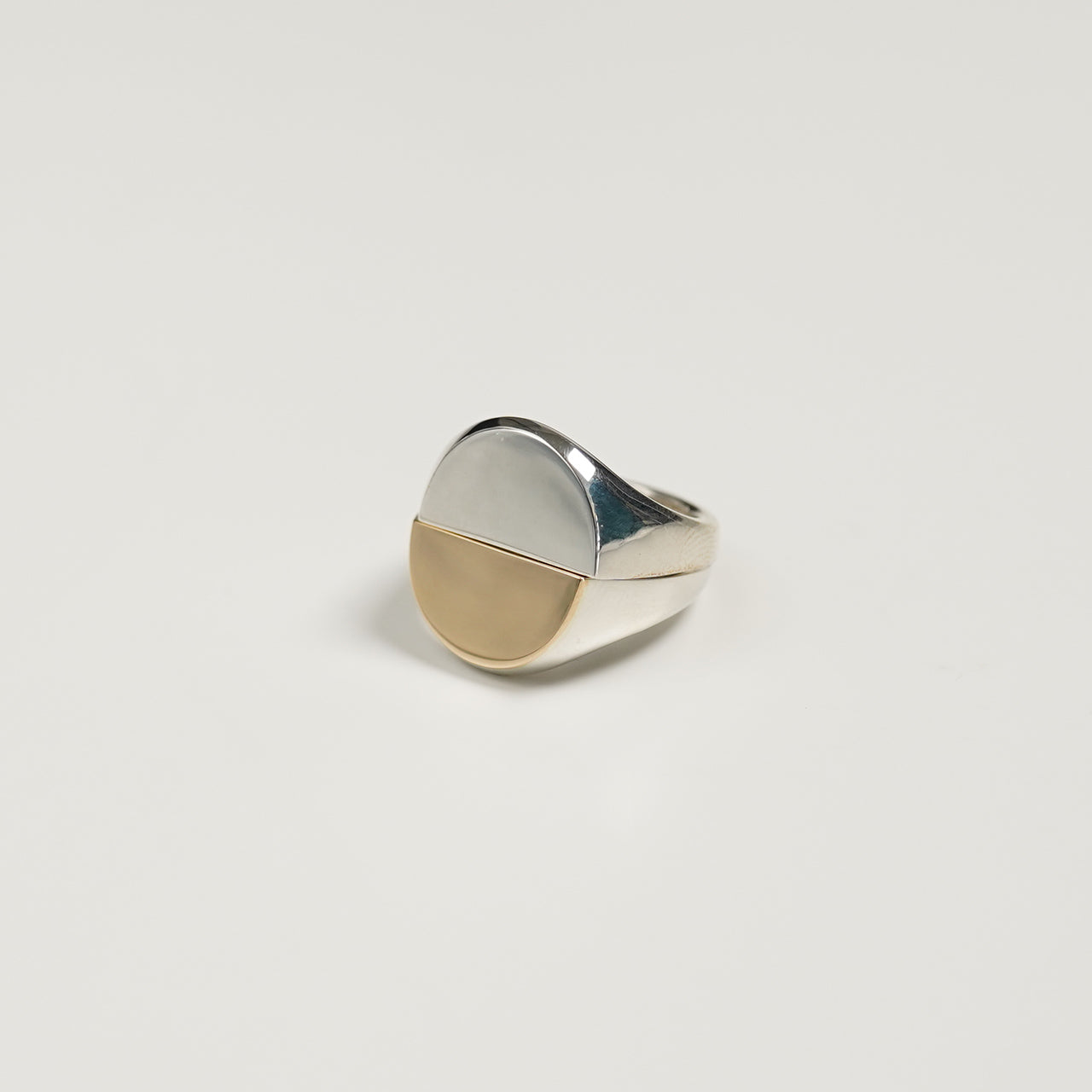 シグネット ブレイク リング signet break ring SV&18k (XL) シルバー925 18K ゴールド 23AW020